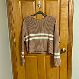 Pac Sun tan/pinkish sweater. Size small.
